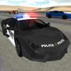 Полицейский вождение автомобил