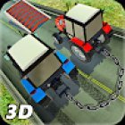 Chained Cars Driving : Tractor Farming Simulator