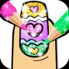 Раскраски для Девочек: Блестящие Раскраски Ногти