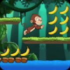 Banana world - Bananas island - hungry monkey