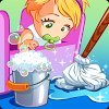 Чистка кукольного домика игра