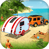 Кемпинг Caravan Truck Driving Simulator: пляжные