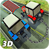 Chained Cars Driving : Tractor Farming Simulator