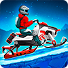 Winter Sports Game: Risky Road Snowmobile Race