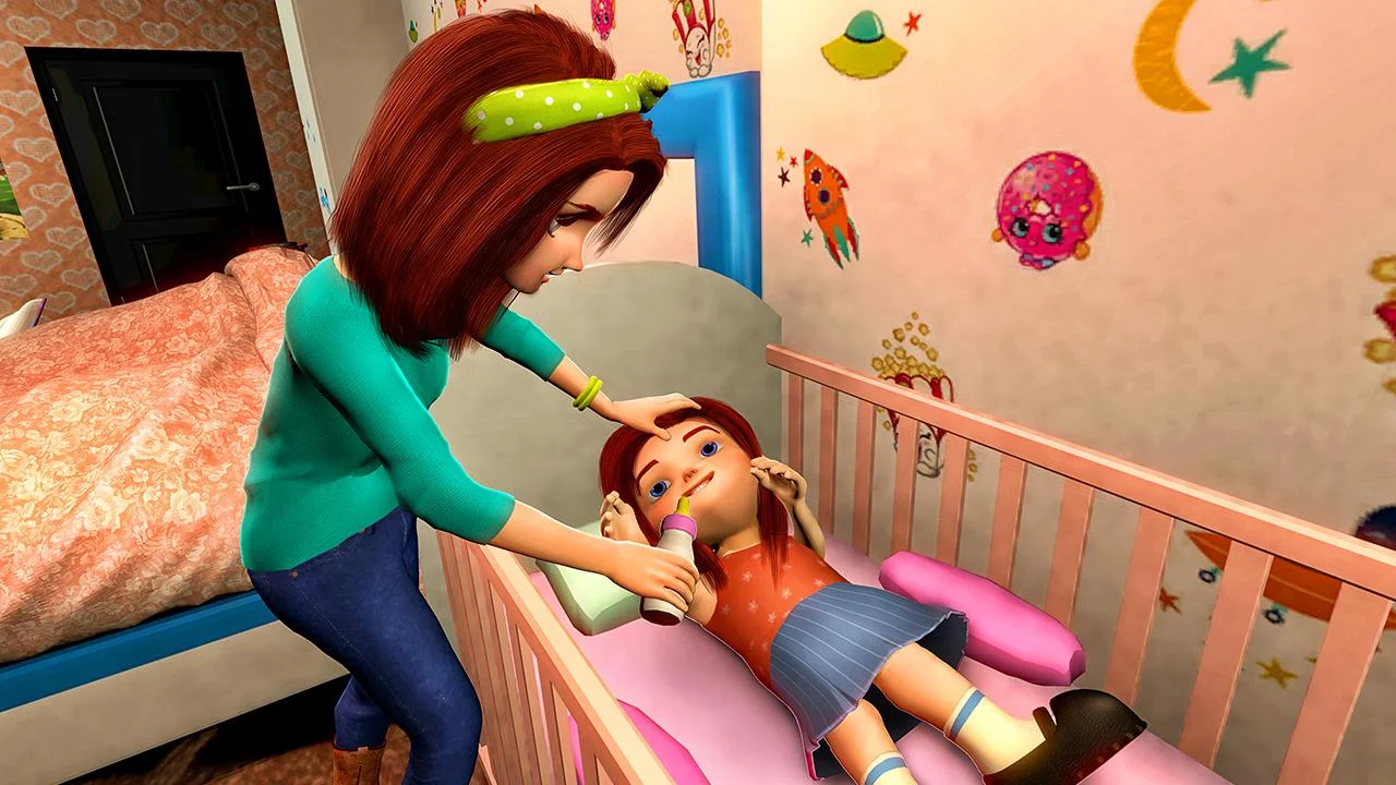 Благодаря игре Виртуальная мама-игра: Семейный симулятор мамы пользователь ...