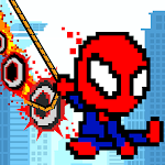 Rope Pixel Master - Rescue Hero Academy